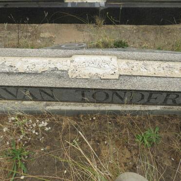 TONDER Gert J.P., van 1892-1967 & Magel Maria EAGER 1899-_1