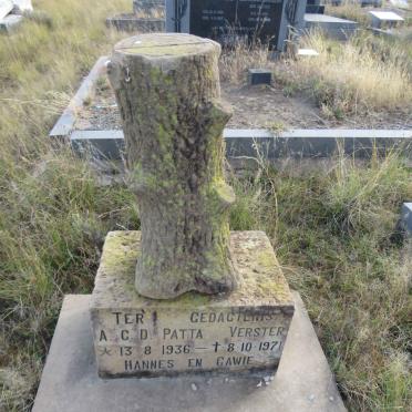 VERSTER A.C.D. Patta 1936-1971