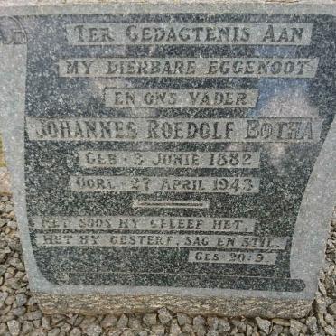 BOTHA Johannes Roedolf 1882-1943