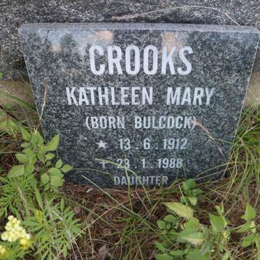 BULCOCK William -1924 :: CROOKS Kathleen Mary nee BULCOCK 1912-1988