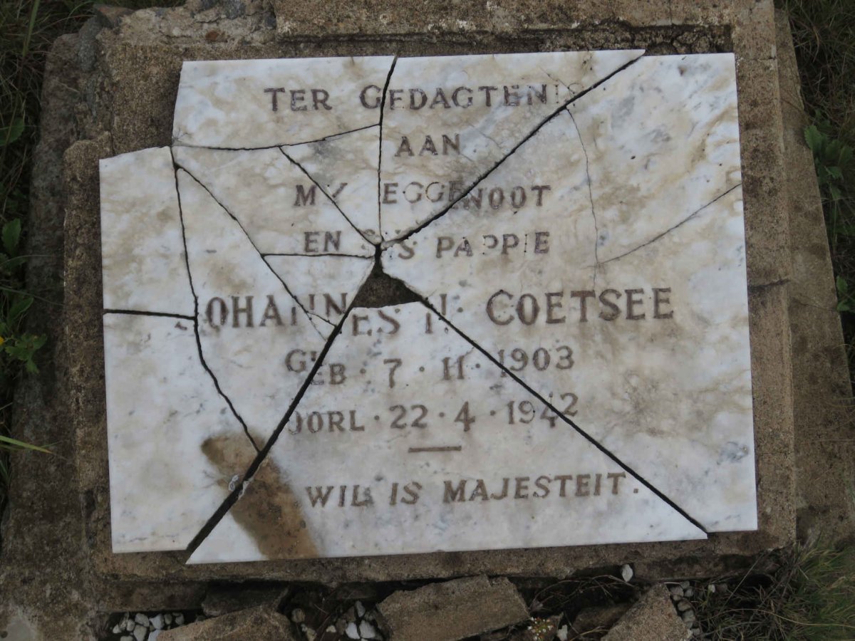 COETSEE Johannes H. 1903-1942