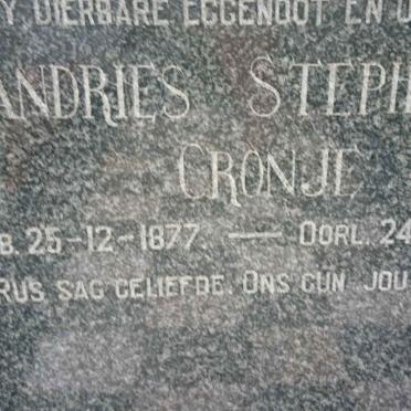 CRONJE Andries Stephanus 1877-1949