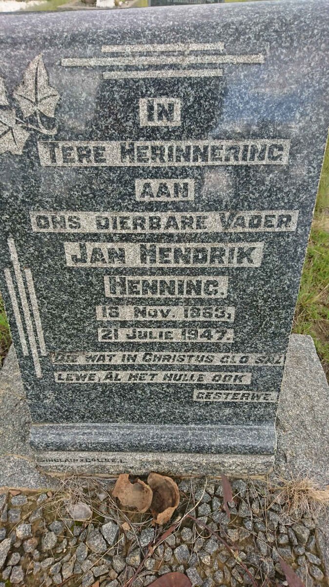 HENNING Jan Hendrik 1863-1947