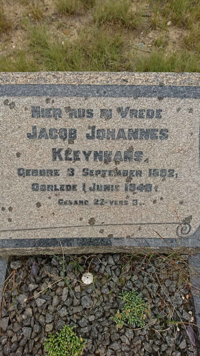 KLEYNHANS Jacob Johannes 1882-1948