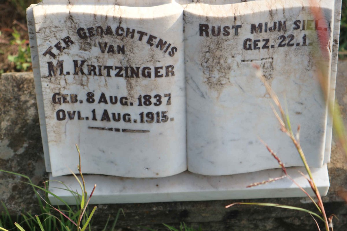 KRITZINGER M. 1837-1915