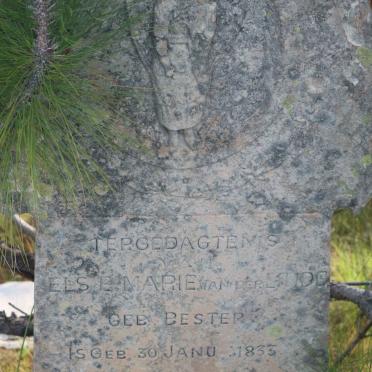 LINDE Elsie Marie, van der nee BESTER 1833-1919