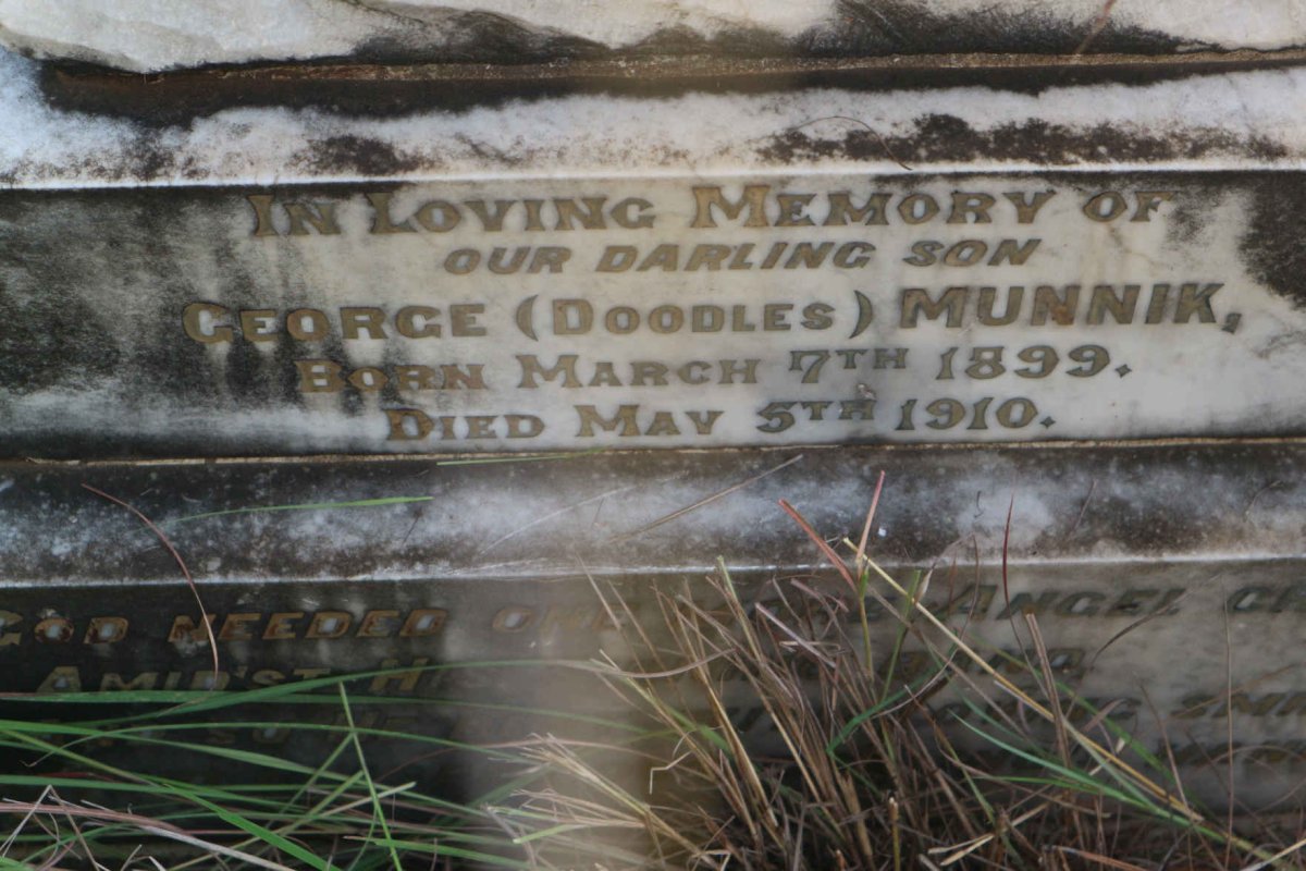 MUNNIK George 1899-1910