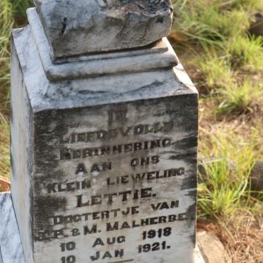 MALHERBE Lettie 1918-1921