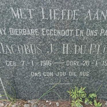 PLOOY Jacobus J.H., du 1916-1952