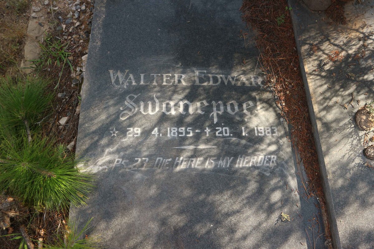 SWANEPOEL Walter Edward 1895-1983