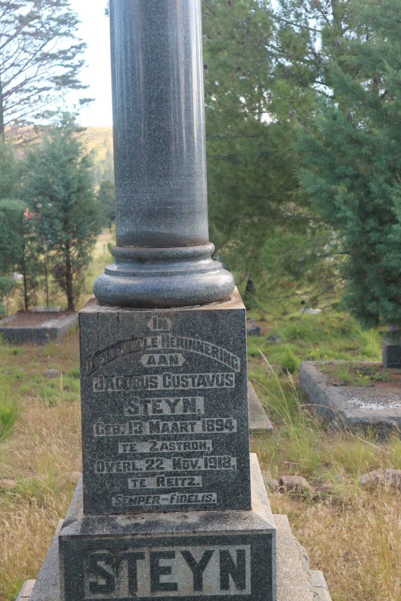 STEYN Jacobus Gustavus 1894-1918