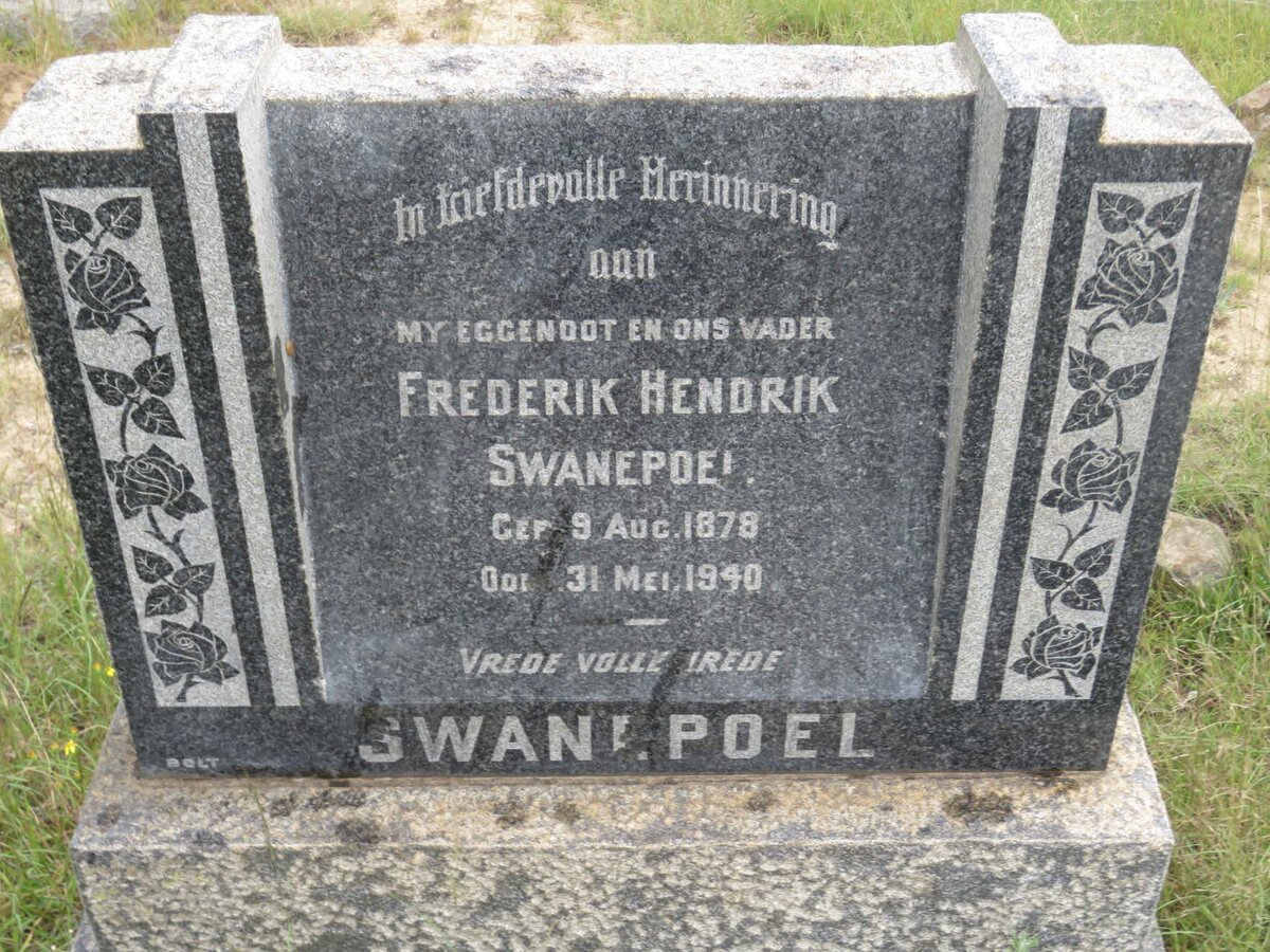 SWANEPOEL Frederik Hendrik 1878-1940