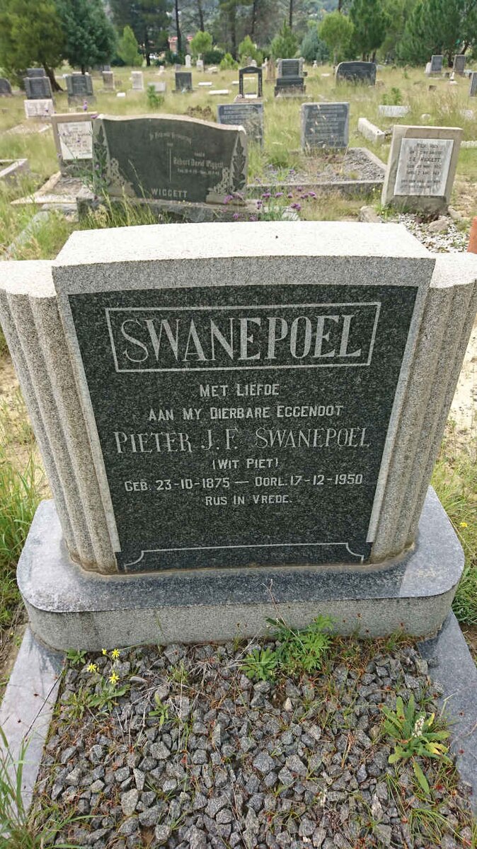 SWANEPOEL Pieter J.F. 1875-1950