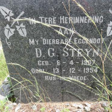 STEYN D.G. 1907-1954
