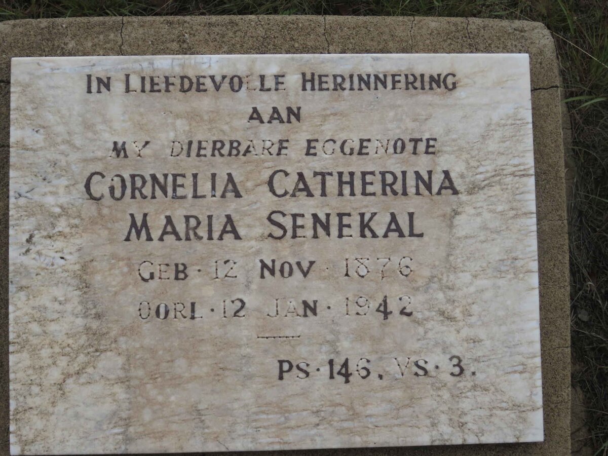 SENEKAL Cornelia Catherina Maria 1876-1942