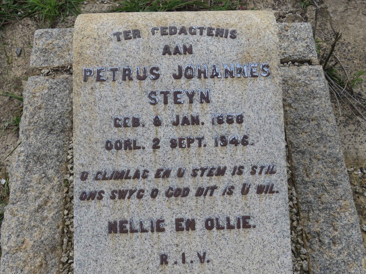 STEYN Petrus Johannes 1888-1946