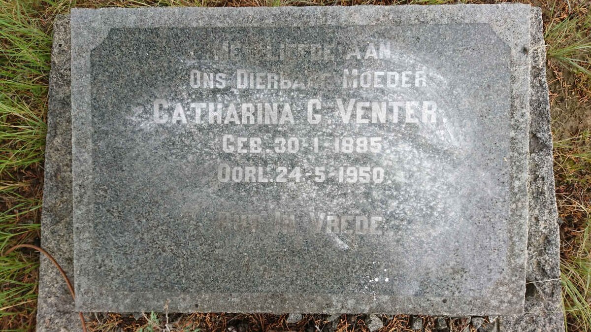VENTER Catharina G. 1885-1950