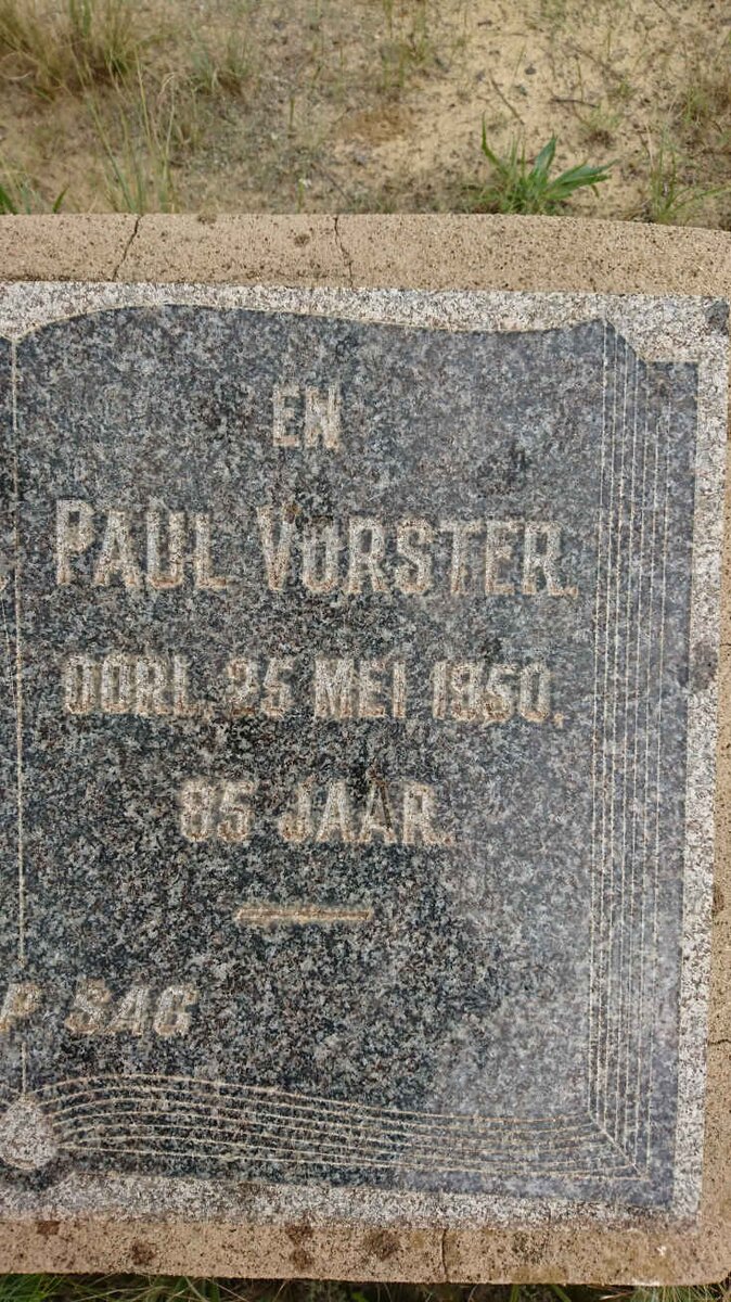 VORSTER Paul -1950 &amp; Sannie -1950