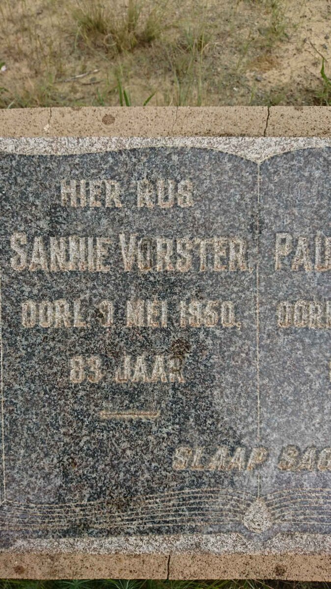 VORSTER Paul -1950 &amp; Sannie -1950