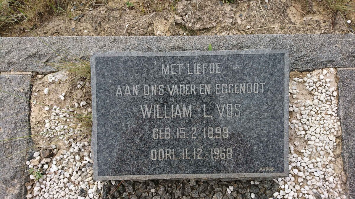 VOS William L. 1898-1968