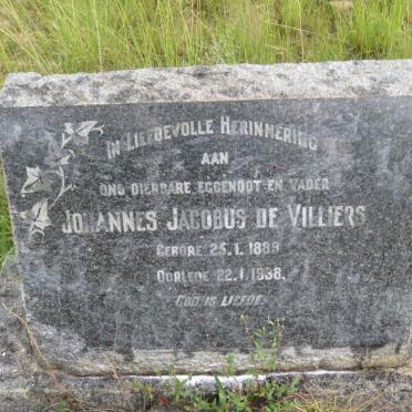 VILLIERS Johannes Jacobus, de 1889-1938