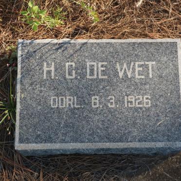 WET H.C., de -1926