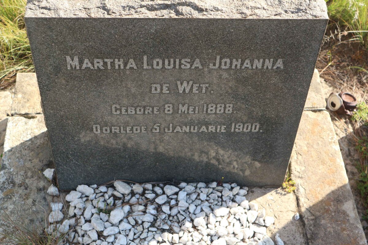 WET Martha Louisa Johanna, de 1888-1900