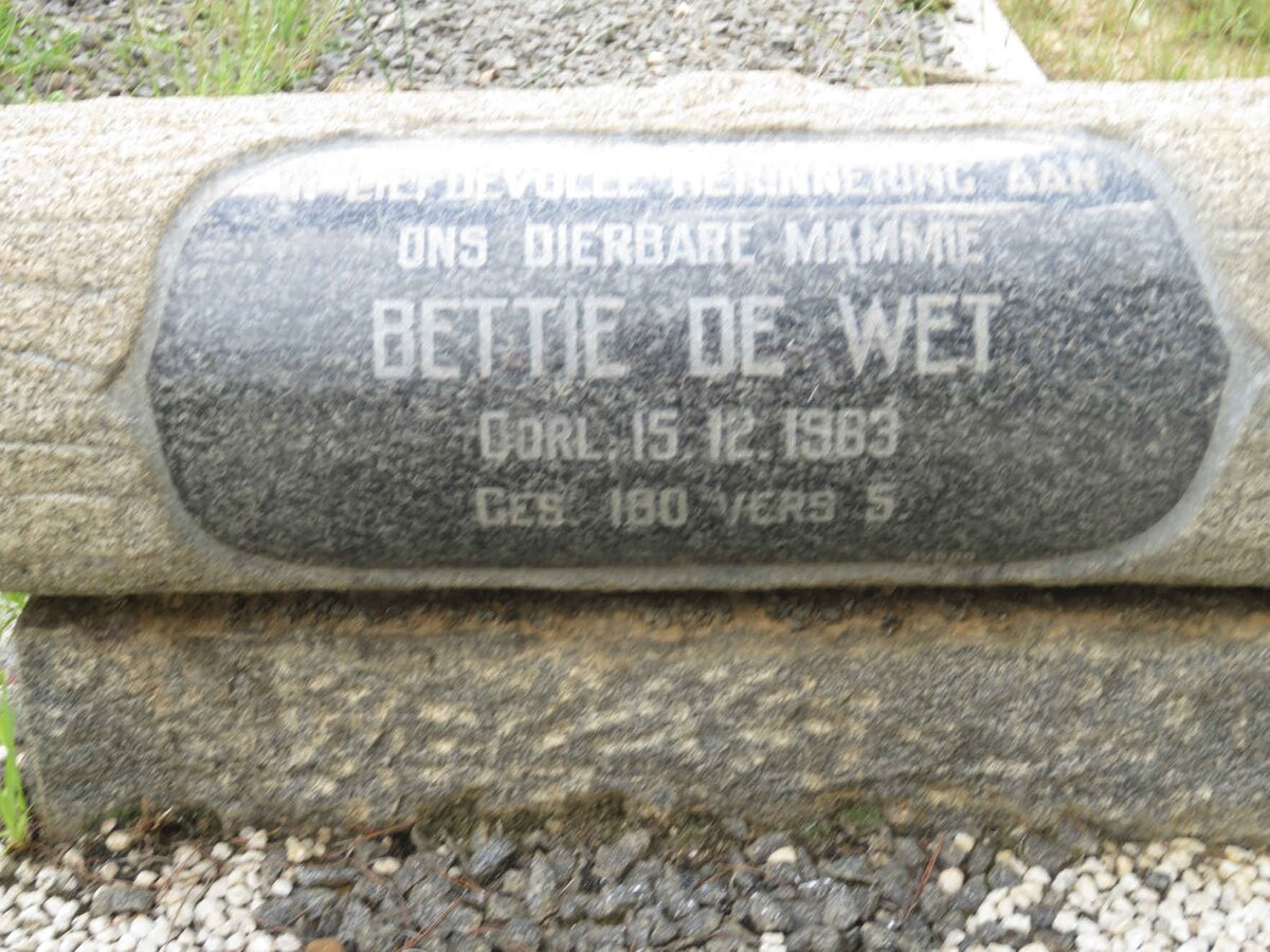 WET Bettie, de -1983