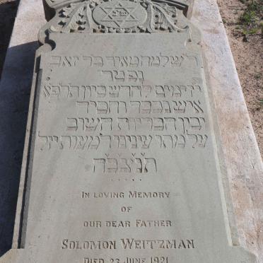 WEITZMAN Solomon -1921