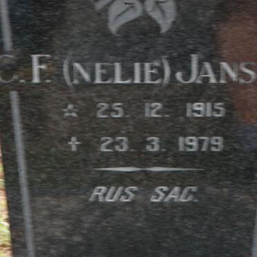 JANSEN C.F. 1915-1979