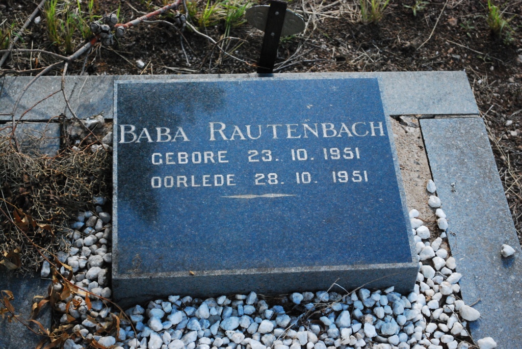 RAUTENBACH Baba 1951-1951