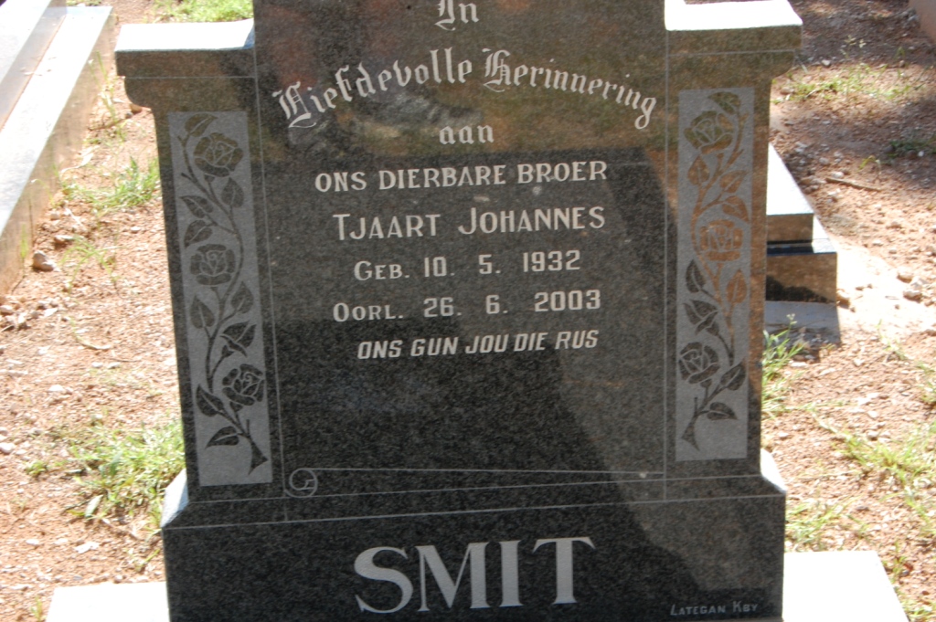 SMIT Tjaart Johannes 1932-2003
