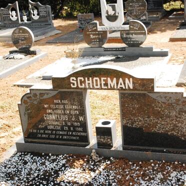 SCHOEMAN Cornelius J.W. 1919-1982