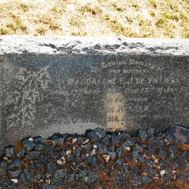 VILLIERS Magdalena, de ??-?? :: ? Hester ??-??