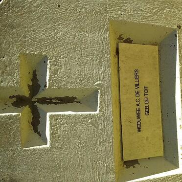 VILLIERS A.C., de nee DU TOIT