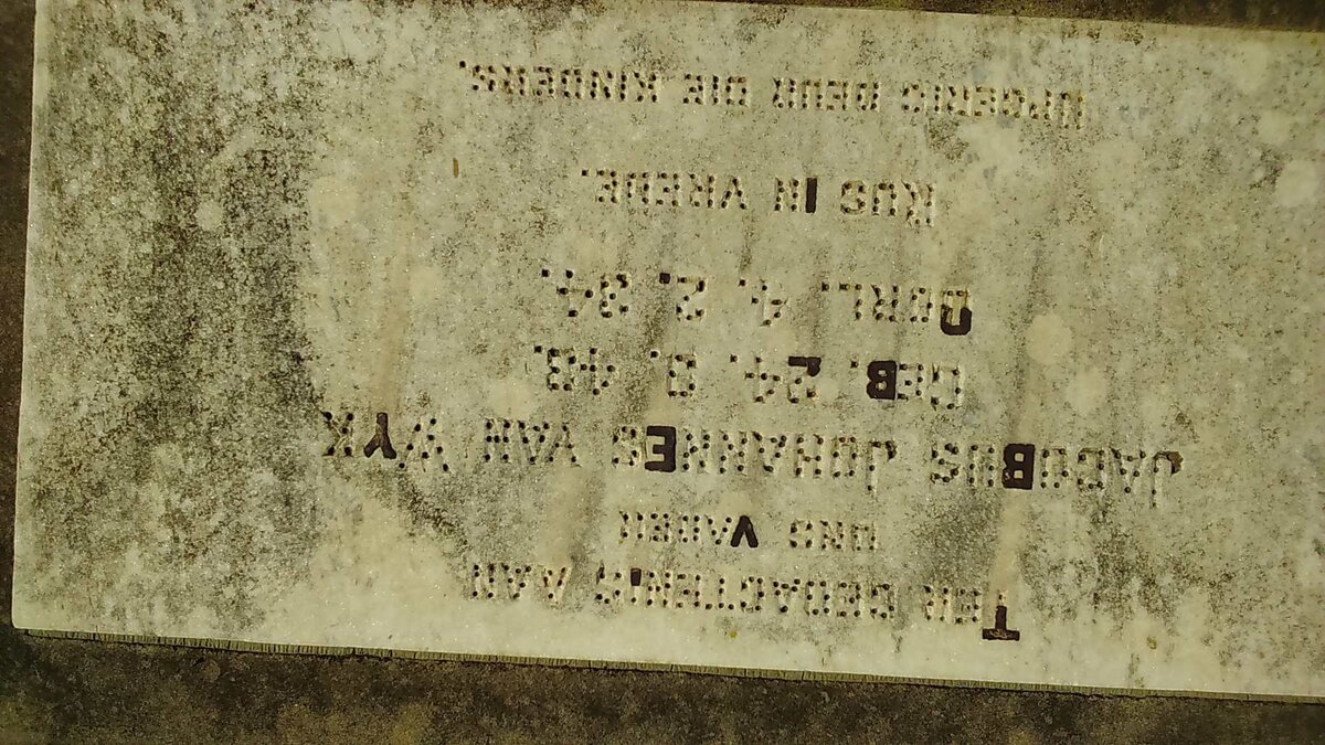 WYK Jacobus Johannes, van 1843-1934