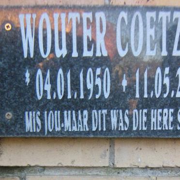 COETZEE Wouter 1950-2009