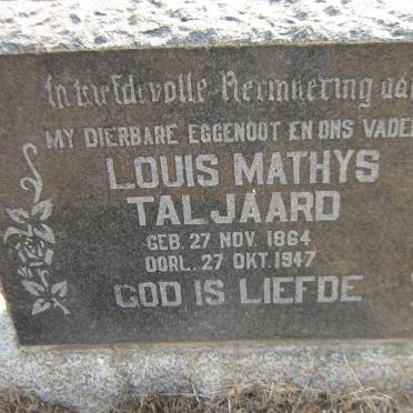 TALJAARD Louis Mathys 1864-1947