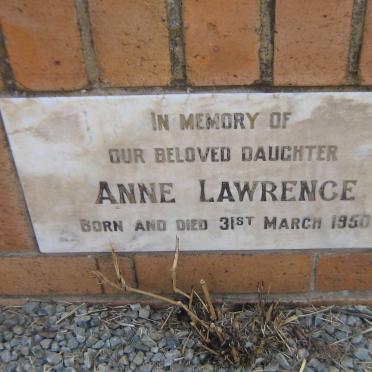 LAWRENCE Anne 1950-1950