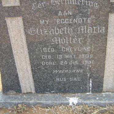 MÖLLER Elizabeth Maria nee GREYLING 190?-1951