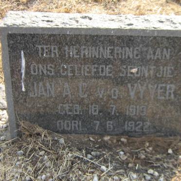 VYVER Jan A.C., v.d. 1919-1922
