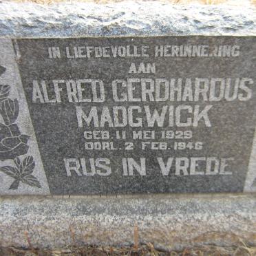 MADGWICK Alfred Gerdhardus 1929-1946
