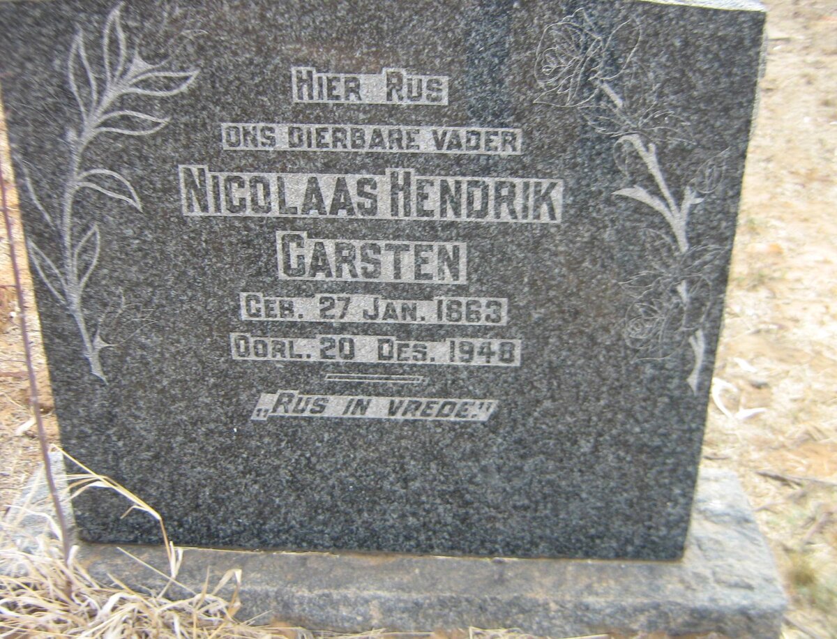 CARSTEN Nicolaas Hendrik 1863-1948