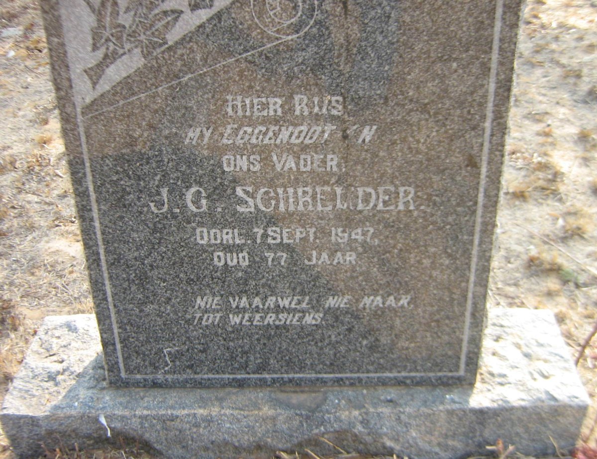 SCHREUDER J.G. -1947