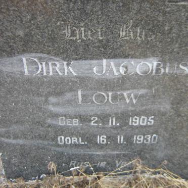 LOUW Dirk Jacobus 1905-1930