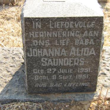 SAUNDERS Johanna Alida 1951-1951