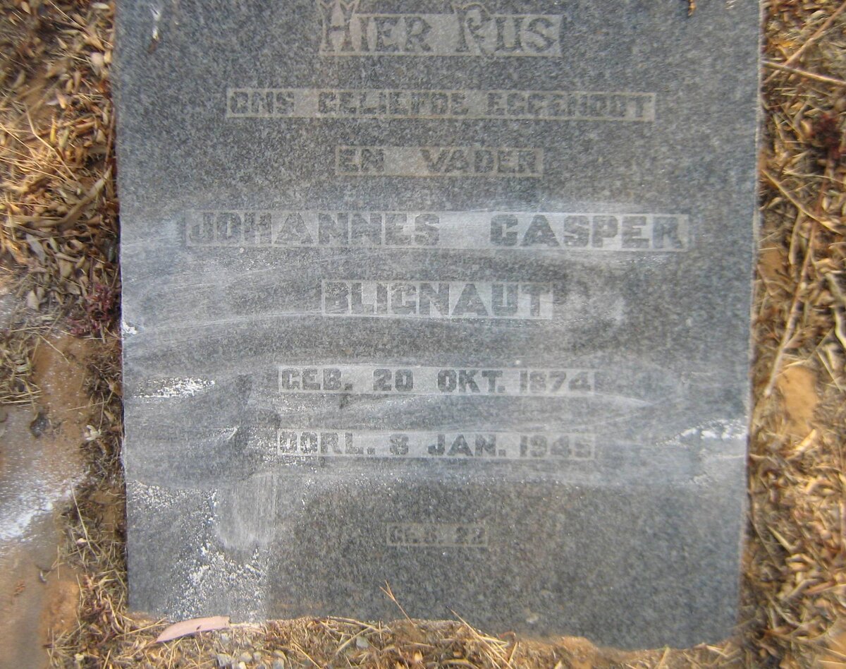 BLIGNAUT Johannes Casper 1874-1945