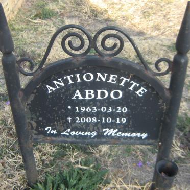 ABDO Antoinette 1963-2008