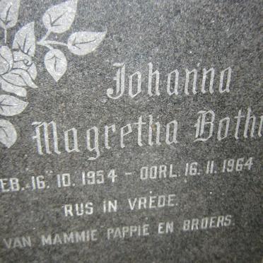 BOTHA Johanna Magretha 1954-1964