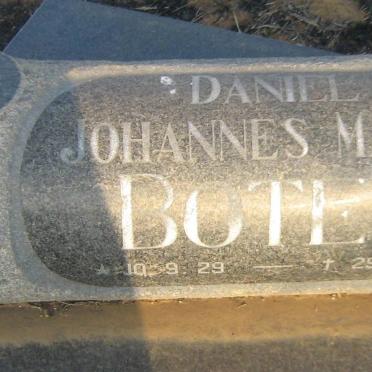 BOTES Daniel Johannes Mathys 1929-1986
